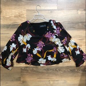 MINKPINK Song-sleeve Floral Top